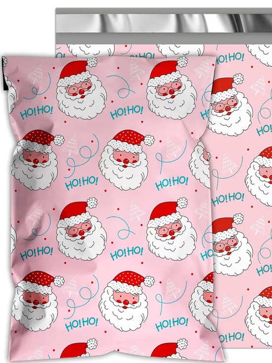mailers Other - NEW!🎅🏼10 Ho Ho Ho Santa pink Poly Mailers 12 x 15 inch